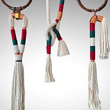 PROYECTOS MACRAME CON MATERIALES NO CONVENCIONALES. Design, Accessor, Design, Creativit, Fiber Arts, and Textile Design project by Monica Uribe - 02.09.2023
