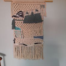 Mi proyecto del curso: Macraweave: combina macramé con técnicas de telar. Un progetto di Macramè, Tessitura e Design di Elisabeth Reynolds Bonilla - 09.02.2023