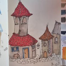 Casa . Sketching, Drawing, and Architecture project by Chantal Cerise - 02.04.2023