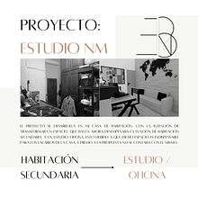ESTUDIO NM. Projekt z dziedziny Architektura wnętrz, Projektowanie wnętrz, Dekoracja wnętrz i Projektowanie przestrzeni użytkownika Eliana Belén Narváez Martínez - 10.02.2023