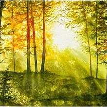 My project for course: Dreamy Watercolor Landscapes: Paint with Light. Projekt z dziedziny  Malarstwo, Malowanie akwarelą, Trad, c i jna ilustracja użytkownika Wendy Coetzee - 10.02.2023