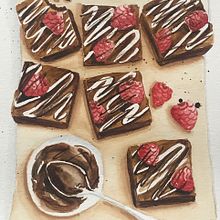 Mi proyecto del curso:  Ilustración gastronómica con acuarela. Traditional illustration, Fine Arts, Painting, and Watercolor Painting project by Isabel Quiroga Castro - 02.10.2023