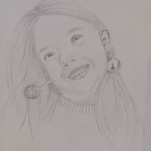Child's portrait from photograph. Drawing project by jutta_atkinson - 02.10.2023