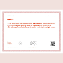 Certificado en Diseño de feed de Instagram con Canva . % Luna Garbero tarafından hazırlanan Tasarım, Reklamcılık, Sosyal Medya, Ve Dijital Pazarlama projesi - 02.09.2023