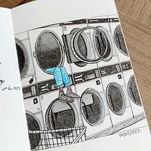 My project for course: Illustrated Diary: Fill Your Sketchbook with Experiences. Traditional illustration, Sketching, Drawing, Sketchbook & Ink Illustration project by Magali Raffestin - 02.11.2023