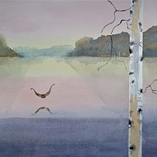 Mi proyecto del curso: Paisajes atmosféricos en acuarela. Fine Arts, Painting, and Watercolor Painting project by yarafsi - 02.16.2023