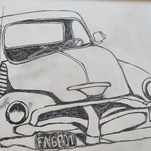 Furgone. Sketching, and Drawing project by Chantal Cerise - 02.11.2023