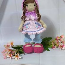 Mi proyecto del curso: Elaboración de muñecas amigurumi románticas. Un progetto di Artigianato, Design di giocattoli, Fiber Art, Uncinetto, Amigurumi e Textile Design di sandra velasco - 02.02.2023