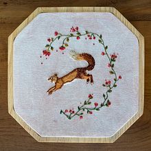 Meu projeto do curso: Bordado needle painting: recrie a beleza da vida selvagem. Traditional illustration, Embroider, and Textile Design project by Camila Serrador - 02.12.2023