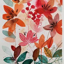 Mi proyecto del curso: Acuarela floral: conecta con la naturaleza . Ilustrație tradițională, Pictura, Pictură în acuarelă & Ilustrație botanică de Desirée Lara - 02.12.2023