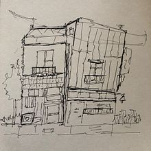 My project for course: Expressive Architectural Sketching with Colored Markers. Un progetto di Bozzetti, Disegno, Illustrazione architettonica, Sketchbook e Illustrazione con inchiostro di Krishna Kishore - 12.02.2023