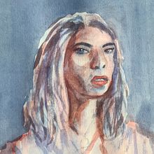 Portrait à l'aquarelle. Ilustração tradicional projeto de nive57 - 12.02.2023