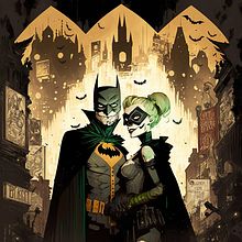 Láminas Batman. Een project van Traditionele illustratie y  Ontwerp van Raúl Rodera Rioja - 13.02.2023