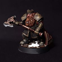 Dwarven King. Een project van Schilderij,  Acr y lschilderij van Mariana Monteiro - 31.08.2022