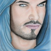 Mi proyecto del curso: Retrato realista al pastel tiza CLEMENT BECQ. Traditional illustration, Fine Arts, Drawing, Portrait Drawing, and Realistic Drawing project by Alvaro Javier Abad Sanz - 02.13.2023