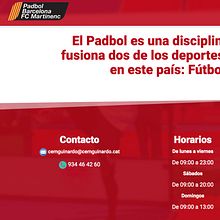 Padbol Barcelona. Un proyecto de Diseño, Diseño Web y Desarrollo Web de vicente salvador - 14.02.2023