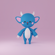 Mi proyecto del curso: Creación de personajes kawaii en 3D con Blender . Ilustração tradicional, Design de personagens, Ilustração digital, Modelagem 3D, e Mangá projeto de Luis Corrales - 14.02.2023