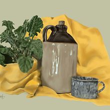 Still life digit. Een project van Traditionele illustratie van Erika Schwab - 04.01.2023