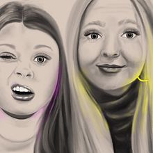 Faces. Een project van Traditionele illustratie van Erika Schwab - 03.01.2023