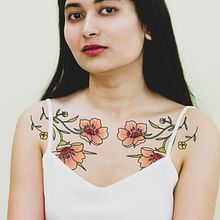 Mon projet du cours : Conception de tatouages végétaux avec Procreate. Un progetto di Illustrazione tradizionale, Illustrazione digitale, Design di tatuaggi e Illustrazione botanica di clemencestivals - 15.02.2023