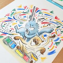 Mon projet du cours : Création de personnages expressifs à l'aquarelle et à la plume. Un proyecto de Ilustración tradicional, Diseño de personajes, Bocetado, Dibujo, Pintura a la acuarela, Ilustración infantil, Pintura, Stor, telling, Dibujo artístico y Narrativa de Julia Coffre - 15.02.2023