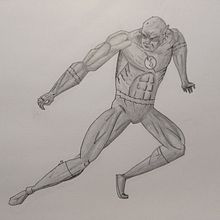 Mi proyecto del curso: Ilustración para cómics: anatomía de un superhéroe. Traditional illustration, Character Design, Comic, Pencil Drawing, and Figure Drawing project by Eduardo Hernández Silva - 02.15.2023