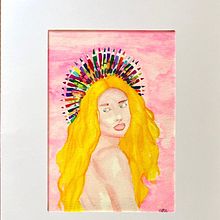 Fairy floss and crayola 21st century girl. Traditional illustration project by juanmunozmit - 02.15.2023