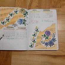 Mój projekt z kursu: Kreatywny bullet journal: planowanie i pomysłowość . Traditional illustration, Lettering, Drawing, H, Lettering, Management, and Productivit project by malwiszka - 02.15.2023