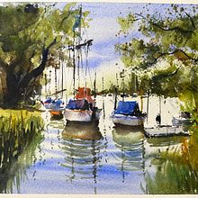 Mi proyecto del curso: Pintura en acuarela de paisajes marinos. Painting, Watercolor Painting, and Naturalistic Illustration project by Antonio Cano - 02.15.2023