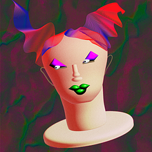 Mi proyecto del curso: Retratos 3D extravagantes en Illustrator 2. Traditional illustration project by Silvana Yoyotte - 02.16.2023