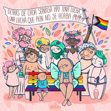 Ilustración Pride month, WOM Chile.. Traditional illustration, Advertising, Br, ing, Identit, Marketing, Social Media, Creativit, Digital Illustration, Instagram, Content Marketing, Retail Design, Instagram Marketing, and Business project by Natilustra - 06.28.2021