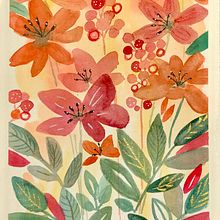 My project for course: Artistic Floral Watercolor: Connect with Nature. Un proyecto de Ilustración tradicional, Pintura, Pintura a la acuarela e Ilustración botánica de Teresa Escada - 16.02.2023