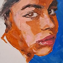 Il mio progetto del corso: Ritratti espressivi a olio: impara a dipingere "alla prima". Un progetto di Belle arti, Pittura e Pittura ad olio di Davide - 16.02.2023