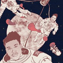 De La Soul in Space!. Traditional illustration, Digital Illustration, and Editorial Illustration project by Darren Riley - 02.14.2023