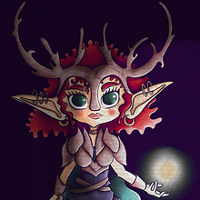 The Elven Battlemage. Traditional illustration, Character Design, Digital Illustration, Concept Art, Digital Drawing, and Digital Painting project by Buse Ergül Kargı - 02.12.2023