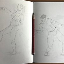 DA - Práctica cuerpo humano. Pencil Drawing, Drawing, and Sketchbook project by Alicia Ribes - 02.16.2023