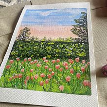 My gouache painting. Un proyecto de Ilustración tradicional, Bellas Artes, Pintura, Dibujo, Ilustración botánica y Sketchbook de Emilyn Amachi Faine - 16.02.2023