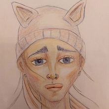 Mein Abschlussprojekt für den Kurs: Lebendiges Porträtzeichnen mit Buntstiften. Drawing, Portrait Drawing, Sketchbook, and Colored Pencil Drawing project by hartmann-miriam - 02.17.2023