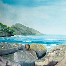 Il mio progetto del corso: Pittura di paesaggi realistici ad acquerello. Un proyecto de Bellas Artes, Pintura, Pintura a la acuarela e Ilustración naturalista				 de mariagiovanna_pagano - 17.02.2023