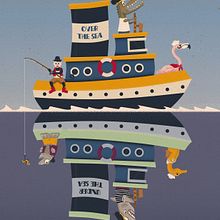 Over the Sea | Under the Sea. Projekt z dziedziny Trad, c i jna ilustracja użytkownika Isaac Martin Castro - 17.02.2023