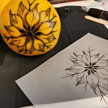 Mein Abschlussprojekt für den Kurs: Einführung in die Welt der Tattoos. Un progetto di Illustrazione tradizionale, Design di tatuaggi e Illustrazione botanica di Vanessa Brocke - 17.02.2023