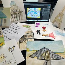 My project for course: Illustrated Map Creation: Reflecting a City's Essence. Traditional illustration, Infographics, Drawing, Digital Illustration, and Digital Painting project by Yemi Edwards - 04.27.2023