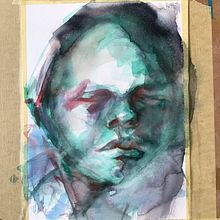 Mijn project van de cursus: Artistiek portretteren met aquarel. Fine Arts, Painting, Watercolor Painting, and Portrait Drawing project by Nienke Hartog - 02.17.2023