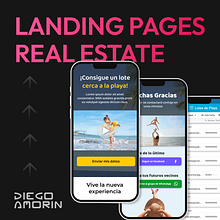 Diseño de landing pages para real state. Un proyecto de UX / UI y Diseño Web de Diego Amorin Segovia - 03.02.2023