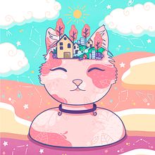 Ilustración imagen de marca, Tienda Calico.. Marketing, Instagram, Br, ing, Identit, Digital Illustration, Traditional illustration, and Retail Design project by Natilustra - 01.15.2022