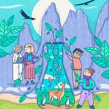Ilustración, Sociedad Chilena de Genética.. Traditional illustration, Digital Illustration, and Education project by Natilustra - 06.13.2022