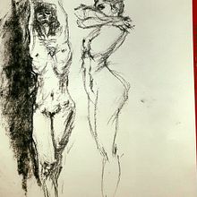  Principios de dibujo anatómico con carboncillo. Fine Arts, Drawing, Realistic Drawing, and Figure Drawing project by Azael Martinez Sanchez - 02.12.2023