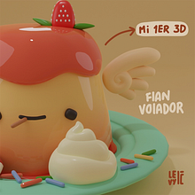 Mi proyecto del curso: Creación de personajes kawaii en 3D con Blender. Un proyecto de Ilustración tradicional, Diseño de personajes, Ilustración digital, Modelado 3D y Manga de agori - 19.02.2023