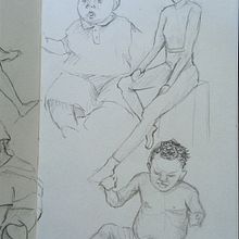 Práctica de Cuerpo Humano II. Sketching, and Sketchbook project by Ainhoa Venegas - 02.01.2023