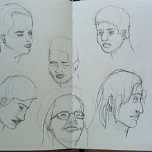 Bocetos de Retratos en 3 min. Sketchbook, and Sketching project by Ainhoa Venegas - 01.19.2023